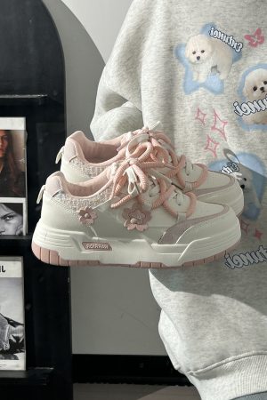 Women's White Thick-Soled Sneakers - Breathable Summer Board Shoes, Versatile Niche Design for Everyday Wear