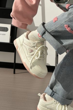 Women's White Thick-Soled Sneakers - Breathable Summer Board Shoes, Versatile Niche Design for Everyday Wear