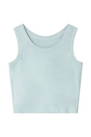 Women's Wide-Edged Round Neck Slim-Fit Short Vest Camisole Top - Summer 2025 Fashion, Trendy Casual Style