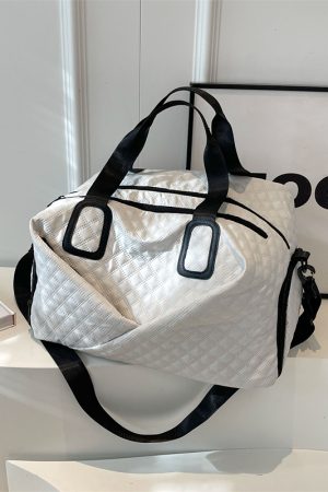 Women's Yoga Sports Bag with Dry Wet Separation, Large Capacity Fitness Bag, Handheld & Crossbody Travel Bag for Gym and Training