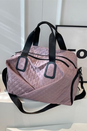 Women's Yoga Sports Bag with Dry Wet Separation, Large Capacity Fitness Bag, Handheld & Crossbody Travel Bag for Gym and Training