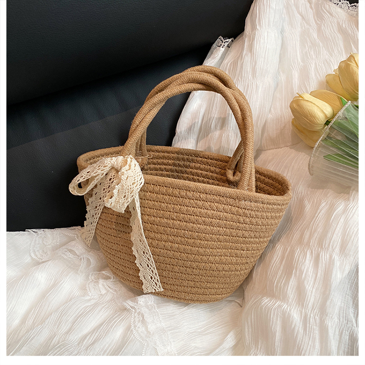 Woven Pastoral Style Tote Bag for Women - Versatile Beach & Vacation Straw Storage Bag Woven Pastoral Style Tote Bag for Women - Versatile Beach & Vacation Straw Storage Bag