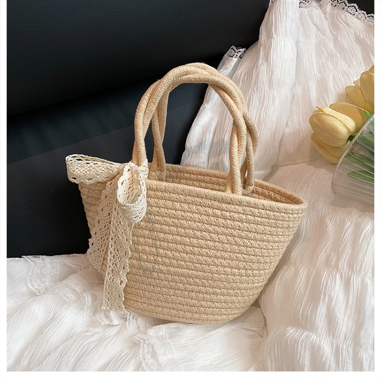 Woven Pastoral Style Tote Bag for Women - Versatile Beach & Vacation Straw Storage Bag Woven Pastoral Style Tote Bag for Women - Versatile Beach & Vacation Straw Storage Bag