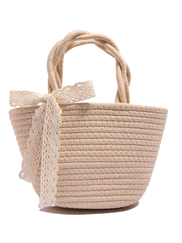 Woven Pastoral Style Tote Bag for Women - Versatile Beach & Vacation Straw Storage Bag Woven Pastoral Style Tote Bag for Women - Versatile Beach & Vacation Straw Storage Bag