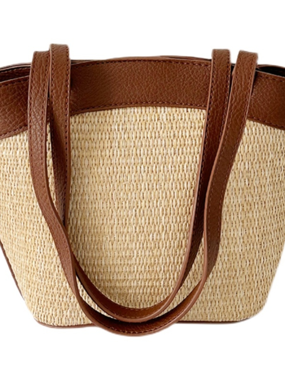 Woven Shoulder Bag for Women - French Retro Vegetable Basket, Casual Beach Vacation Style, Versatile Fashion Accessory Woven Shoulder Bag for Women - French Retro Vegetable Basket, Casual Beach Vacation Style, Versatile Fashion Accessory