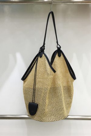 Woven Straw Tote Bag for Summer 2025 - Large Capacity Casual Shoulder Bag for Vacation and Everyday Use