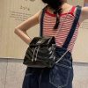 Y2K Butterfly Chain Backpack for Women - High-End Silver Small Bag, Sweet Cool Hot Girl Style, 2025 Trend