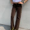 Y2K Cargo Pants with Zipper in Brown and Green - Towel Elastic Material, Trendy Waist-to-Hip Ratio, Urban Street Style
