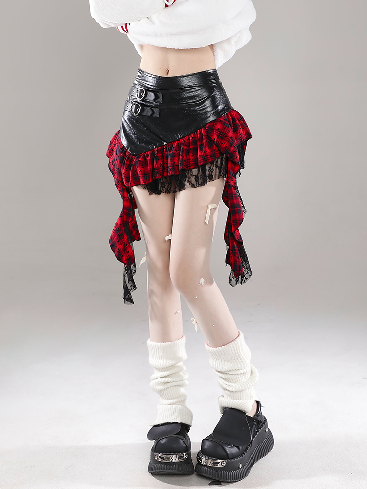 Y2K Irregular Pleated Ruffled A-Line Skirt for Women - Summer Fashion Short Skirt Y2K Irregular Pleated Ruffled A-Line Skirt for Women - Summer Fashion Short Skirt