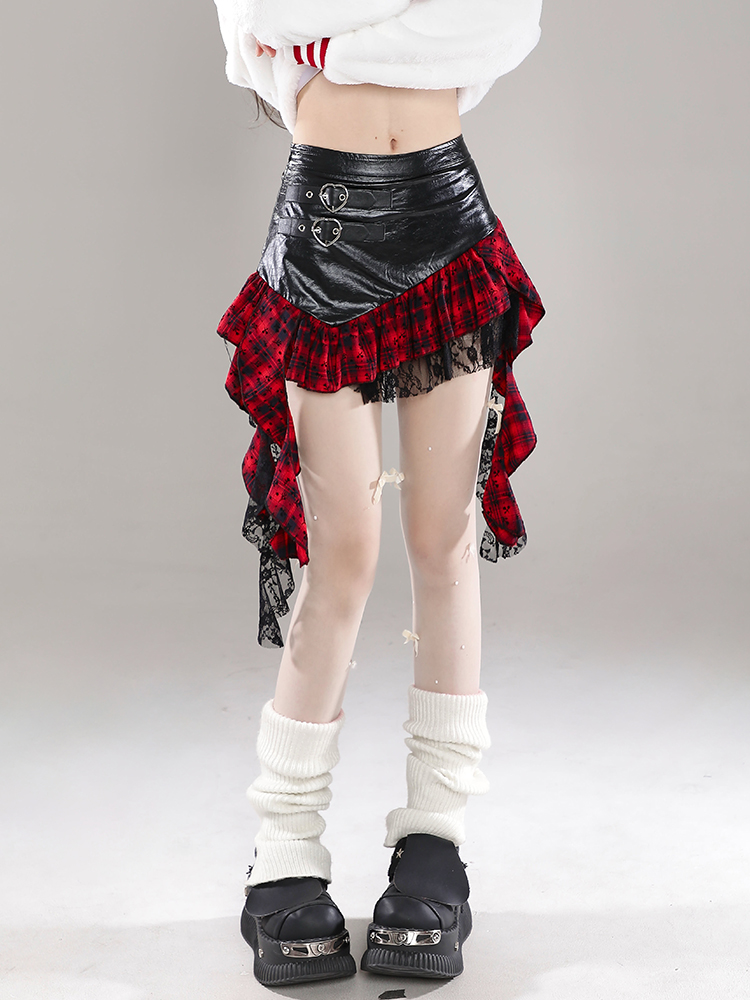 Y2K Irregular Pleated Ruffled A-Line Skirt for Women - Summer Fashion Short Skirt Y2K Irregular Pleated Ruffled A-Line Skirt for Women - Summer Fashion Short Skirt