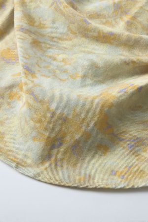 Yellow Gradient Waist-Cinching Camisole with Hair Tie - Unique Summer Vacation Style Sweet Top for Women